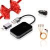 Wireless Carplay Adapter 2024 for Apple iPhone and for Android Auto Bluetooth - Best Mini Adapter - Smart Dongle - Wire to Wireless - Plug and Play Carplay view 1