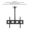 Depisuta Ceiling TV Mount, 360 Degree Rotatable Full Motion TV Bracket Adjustable Hanging TV Mount Adjustable Mount Bracket with Swivel, Tilt for 32 to 85 Inch Flat Screen Display, Depisuta8odm4vh0zc view 2