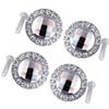 CETEOR Drawer Handles and knobs, 2pcs 2Pcs Glass knobs Glass Vanity Rhinestone knobs Rhinestone Cabinet Pull Knob Crystal Closet Creative Closet (Color : Whitex2pcs, Size : 3X3CMx2pcs) view 2