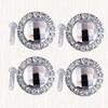 CETEOR Drawer Handles and knobs, 2pcs 2Pcs Glass knobs Glass Vanity Rhinestone knobs Rhinestone Cabinet Pull Knob Crystal Closet Creative Closet (Color : Whitex2pcs, Size : 3X3CMx2pcs) view 3