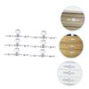 CETEOR Drawer Handles and knobs, 6Pcs Silver Base Crystal Upholstery Trim Crystal Cabinet knobs Metal Trim Door Glass knobs for Dresser s Modern view 4