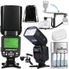 Speedlite Dedicated Electronic Flash Bundle for Canon EOS M, M5, M100, M200, M50, M50 Mark II, M6, M6 Mark II, Includes- U-Shape Bracket, Off Shoe Cable, Rechargeable Batteries, Diffuser, Case view 1