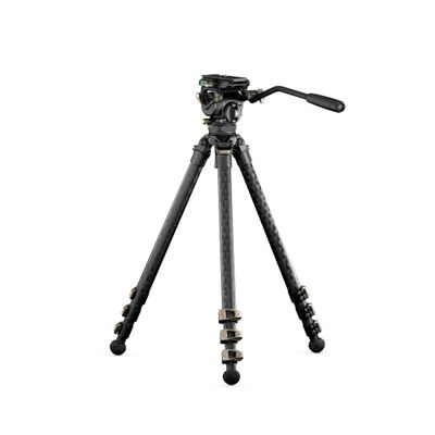 Tilta CT08 75mm Cine Fluid Head with 3-Stage Carbon Fiber Tripod Legs - Space Gray (8KG)