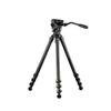 Tilta CT08 75mm Cine Fluid Head with 3-Stage Carbon Fiber Tripod Legs - Space Gray (8KG) view 1