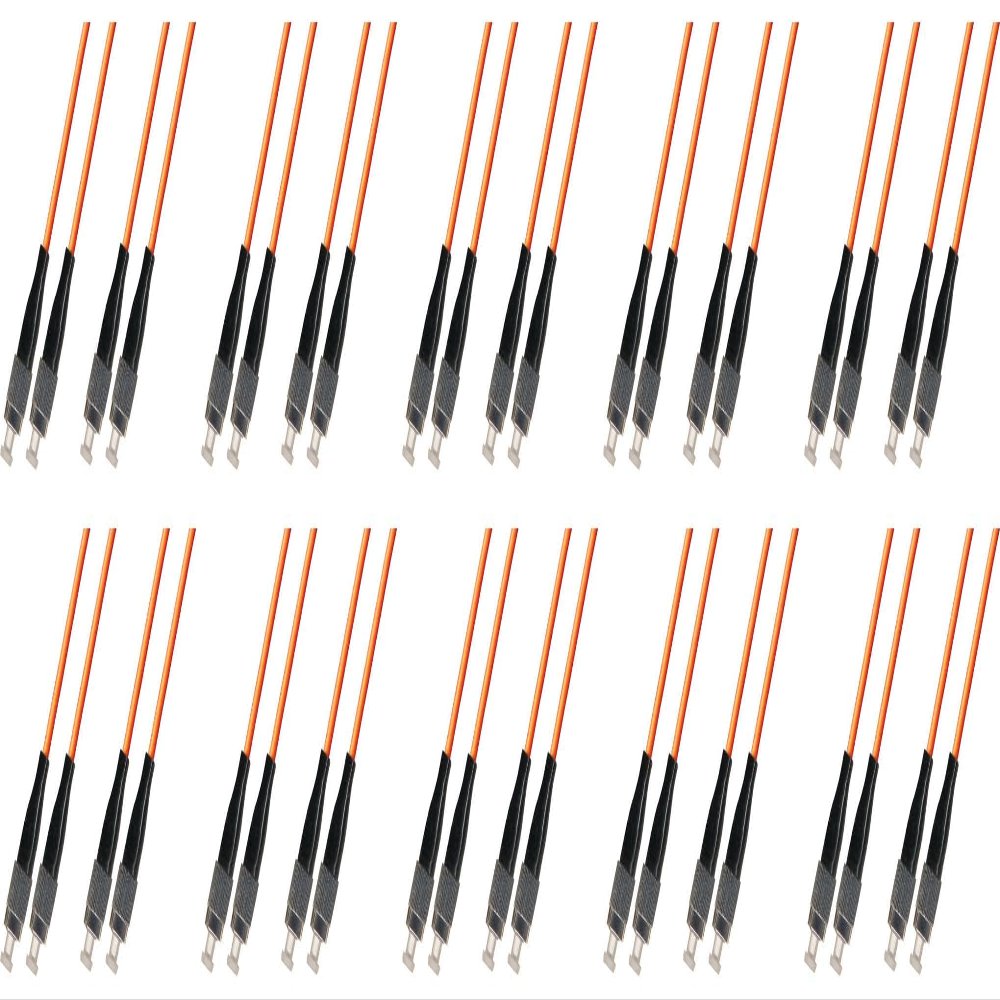 Ultra Spec Cables 50M Multimode Duplex Fiber Optic Cable (50/125) - FC to FC (10 Pack)