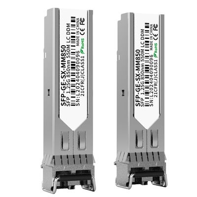 2Pack 1.25G SFP Module 1000Base-SX Multimode LC Transceiver, 850nm MMF, 550m Range - Compatible with Cisco SFP-GE-S, Meraki MA-SFP-1GB-SX, Ubiquiti UF-MM-1G, Mikrotik, TP-Link, Netgear, Aruba and more