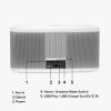 RIVA Upgraded Stadium Wi-Fi Bluetooth Smart Hi-Fi Speaker with Alexa Built-in, 10 Drivers, 200W, Multiroom Music, Supports Airplay 2, Spotify Streaming, Optical, USB and Aux-in Connectivity (White) view 4
