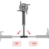 GLigeT Projector Mount Stand Projector Mount Wall Projector Mount Bracket Fixing Projector Stand with Adjustable Height Perfect for Office Home or Studio Projector Ceiling Mount view 4