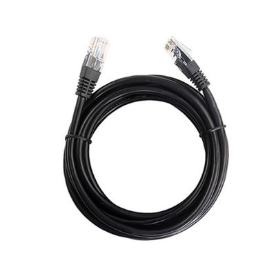 TEMKIN Super Category 5 Cable cat5 Computer broadband Network Connection Cable Twisted Pair Pure Copper Patch Cable Black (2m) Cables