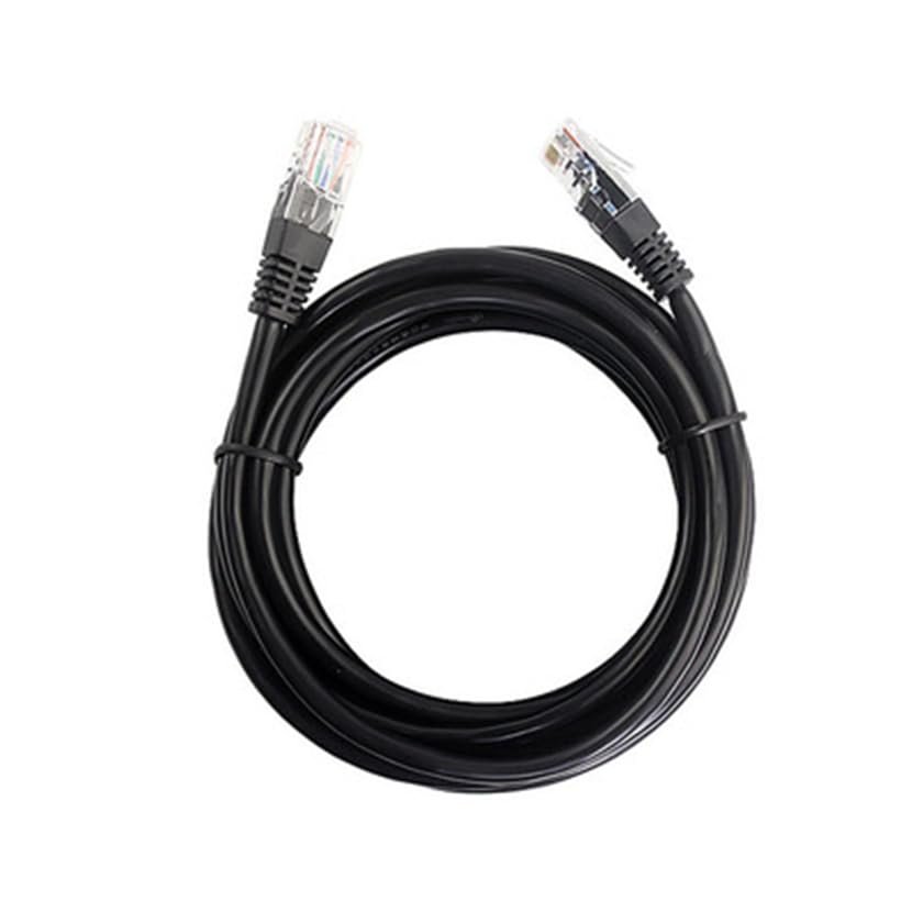 TEMKIN Super Category 5 Cable cat5 Computer broadband Network Connection Cable Twisted Pair Pure Copper Patch Cable Black (2m) Cables