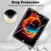 Case Compatible for 6" All New Kindle 10th Generation 2019 Release, Slim Soft Transparent TPU Cover Case with Built-in Kickstand for Kindle 10th Gen 2019 e-Reader, Flame Basketball view 4