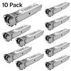 10Pack 1.25G SFP Module 1000Base-SX Multimode LC Transceiver, 850nm MMF, 550m Range - Compatible with Cisco SFP-GE-S, Meraki MA-SFP-1GB-SX, Ubiquiti UF-MM-1G, Mikrotik, TP-Link, Netgear,Aruba and more view 2