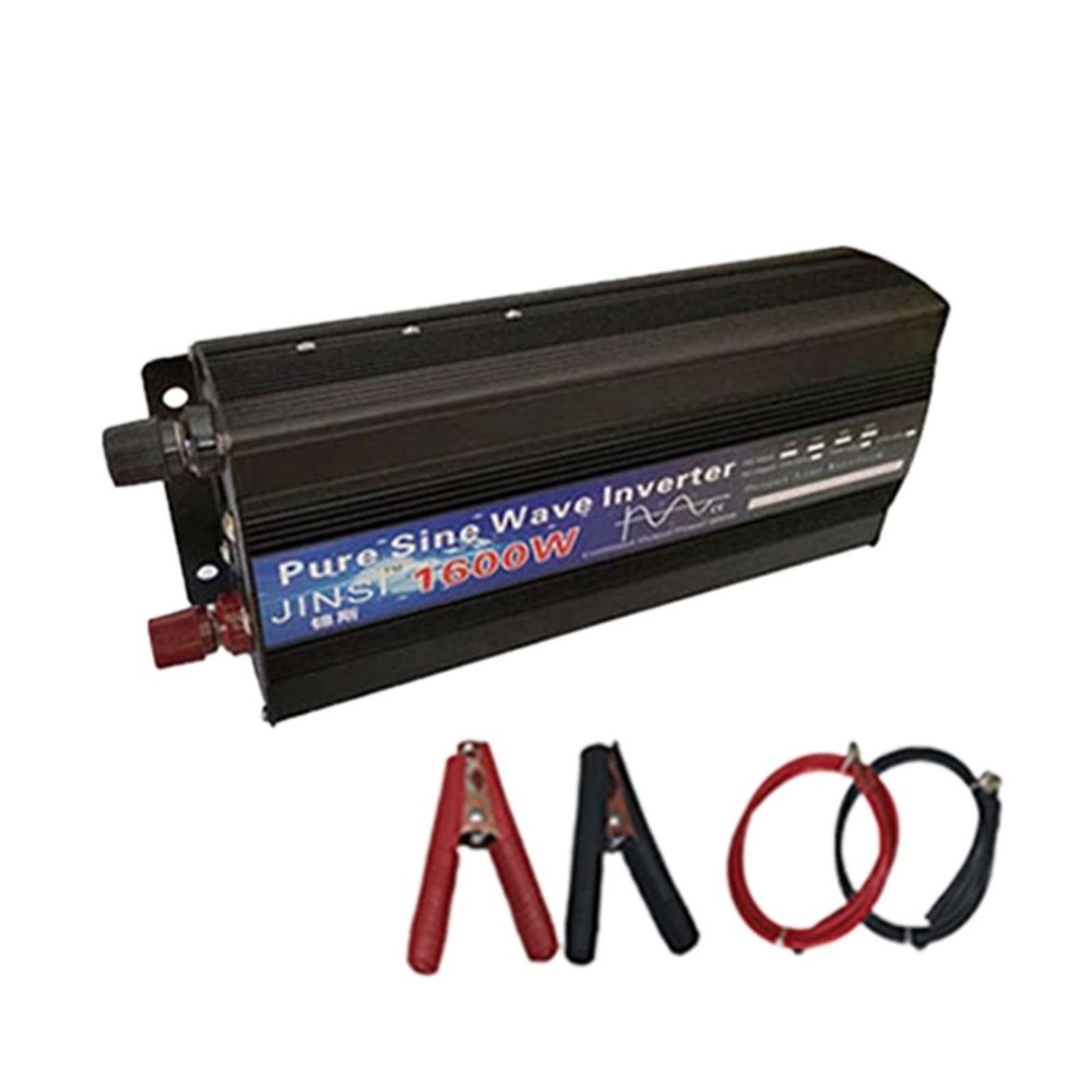 EVXOIJM Pure Sine Wave Inverter 1000W 1600W 2000W DC 12V / 24V AC 110V 220V 50Hz 60Hz Power Inverter Home Car Converter Solar Energy