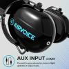 AIRVOICE Pilot Headset with Passive Noise Reduction, PNR General Aviation Headset with Comfortable Earpads and Noise Canceling Microphone, for Pilot, Flight School Student, Instructor view 4