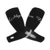 TKDYVAI Jesus Arm Cover Sleeves Bible Verses Arm Sleeves Gardening Sleeves Cross Cooling Arm Sleeve for Christian view 2