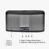 RIVA Upgraded Stadium Wi-Fi Bluetooth Smart Hi-Fi Speaker with Alexa Built-in, 10 Drivers, 200W, Multiroom Music, Supports Airplay 2, Spotify Streaming, Optical, USB and Aux-in Connectivity (Black) view 4