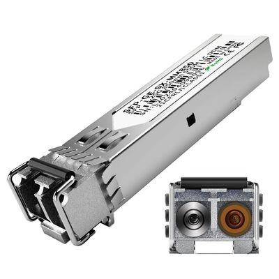 1.25G SFP Module 1000Base-SX Multimode LC Transceiver, 850nm MMF, 550m Range - Compatible with Cisco GLC-SX-MMD/SFP-GE-S, Meraki MA-SFP-1GB-SX, Ubiquiti UF-MM-1G, Mikrotik, TP-Link, Netgear and More