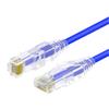 TEMKIN Extremely Thin Soft Network Cable Multi-Stranded Gigabit Category 6 Patch Cable CAT6 high-Speed Thin Cable Network broadband Cable Blue (10m) Cables view 1