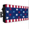4th of July Outdoor TV Cover 48 Inches USA Flag Flag Day Stars Blue Red Strips Waterproof and Weatherproof TV Screen Cover for Outside Dustproof Outdoor TV Enclosure 600D Fabric TV Display Protector view 1