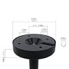 GLigeT Projector Mount Stand Projector Mount Stand Extending Wall Ceiling Projection Bracket Height Adjustable Projection Mount Hanger 360Rotatable Head Projector Ceiling Mount view 3