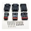Buxns Dj7028-1.2 Rear View Mirror Sealed Waterproof 2/3/4/ Pin Car Sensor Mx19a003s51 Male and Female Socket Small Connector(3p,1sets) view 2