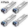 4Pack 1.25G SFP LC Module 1000Base-LX Single-Mode Transceiver (SMF, 1310nm, 20km, DDM) - Compatible with Cisco GLC-LH-SMD, Ubiquiti UniFi, Meraki, Fortinet, Mikrotik, TP-Link, Netgear, Aruba and More view 2