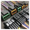 Buxns Dj7023a-2.2automobile Cable Waterproof Connector 4p6p8p10p Oxygen Sensor Harness Socket Fog Lamp Tail Wire Wire Length 15cm(6p Strip line,1sets) view 2