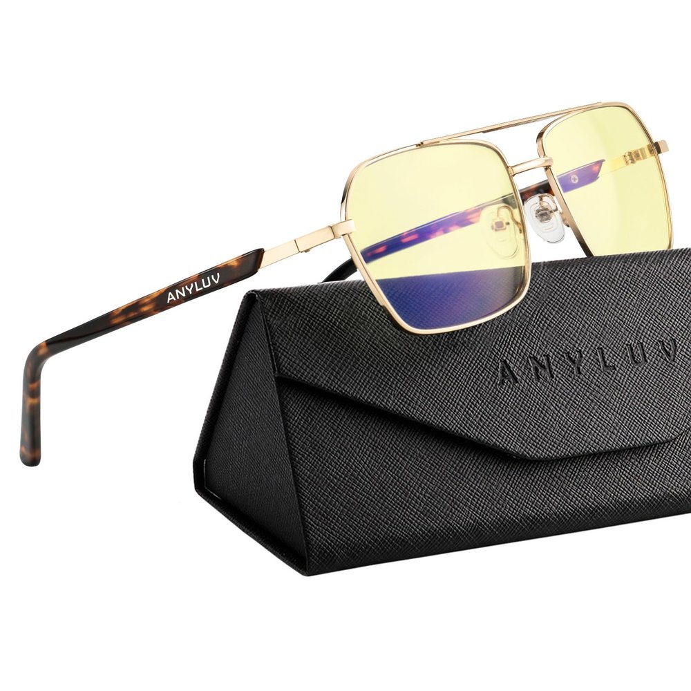 ANYLUV Blue Light Glasses Men/Women, Blue Light Blocking Glasses, Computer Screen Blocker Eyes Protection Glasses