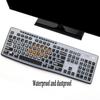 Keyboard Cover Skin Protector with Large Letters Fit Logitech MK295 MK275 MK270 Keyboard, Logitech K200 K260 K270 K275 K295 MK200 MK260 Ultra Thin Desktop PC Silicone Keyboard Cover view 3
