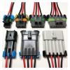 Dj7025w-2.8 Car Electronic Fan 2/3/4/5/6/ Pin Blower Control Connector 15300027 Harness Waterproof Socket Wire Length 15cm(4p Strip line,1sets) view 2