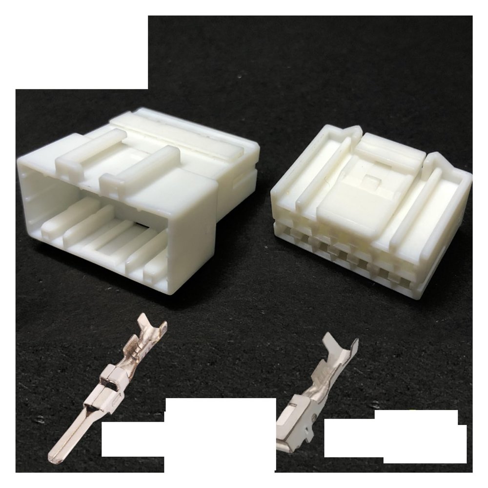 Buxns Te Series Car Connector Dj7142-2.2 Audio Navigation Harness 14/16 / 18 / - 26 Pin Male and Female Butt Terminal Sheath(14p,1sets)