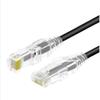 TEMKIN Extremely Thin Soft Network Cable Multi-Stranded Gigabit Category 6 Patch Cable CAT6 high-Speed Thin Cable Network broadband Cable Black (5m) Cables view 1