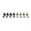 NPQPNAFC Speaker Connector 4 Set Pure Copper Black/Silver Speaker Stand Foot Pad Copper Loudspeaker Box Spikes Cone Floor Foot Nail Speakers with Banana Plugs Speaker (Color : Platinum Star) view 2