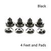 NPQPNAFC Speaker Connector 4 Set Pure Copper Black/Silver Speaker Stand Foot Pad Copper Loudspeaker Box Spikes Cone Floor Foot Nail Speakers with Banana Plugs Speaker (Color : Platinum Star) view 3