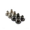 NPQPNAFC Speaker Connector 4 Set Pure Copper Black/Silver Speaker Stand Foot Pad Copper Loudspeaker Box Spikes Cone Floor Foot Nail Speakers with Banana Plugs Speaker (Color : Platinum Star) view 4