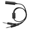 Helicopter to General Aviation Headset Adapter Cable with Dual GA Plugs, Suitable for David Clark AVCOMM, U 174 Simple Plug-and-Play Solution for view 1