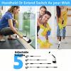 Rechargeable Electric Spin Scrubber Cleaning Brush Set - 2 Speeds Cordless Shower Scrubber with 7 Replaceable Heads, Effortless Floor Tile Ceiling Wall Glass Cleaning, Perfect for Home, Bathroom, Car view 2