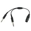 stdgove 5 Pin XLR Connector Dual Twin Plug Male U174 Adapter for Airbus Headset Headphone view 1