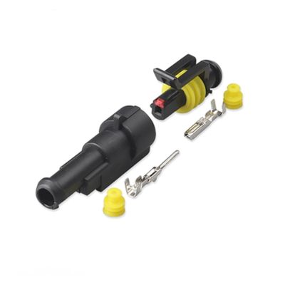 Buxns Dj7021-1.5 Automobile Harness Connector 1p2p3p4p5p6p Motorcycle Lamp Hid Male Female Butt Joint Sealed Waterproof Socket(1p,5sets)