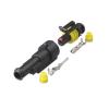 Buxns Dj7021-1.5 Automobile Harness Connector 1p2p3p4p5p6p Motorcycle Lamp Hid Male Female Butt Joint Sealed Waterproof Socket(1p,5sets) view 1