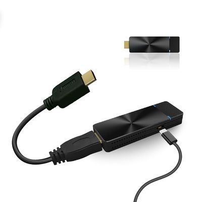 GKI PRO II Dongle 4K/5G Wireless HDMI Display Adapter, High-Speed MIMO 2T2R WiFi HDMI, Supports Airplay/Miracast, 4 to 1 Split Screens.