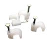 CHATROOM 50pcs 20mm Round Steel Nail Cable Wire Wall Hanging Screw Clips Cable Clips view 2
