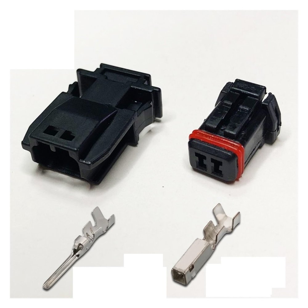 Buxns Dj7028-1.2 Car Small Sealed Waterproof 2p3p4p Rearview Mirror Connector Mx19002s51 Sensor Male and Female Socket Sheath(2p,1sets)
