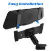 iplusmile Universal Dash Cam Mirror Mount Kit with Back Plate Panel, Aluminum Rear View Camera Bracket Holder for 5.5"-12" Streaming Car DVR, Anti-Shake OEM Look Replacement view 3