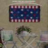 4th of July Outdoor TV Cover 68 Inches USA Flag Flag Day Stars Blue Red Strips Waterproof and Weatherproof TV Screen Cover for Outside Dustproof Outdoor TV Enclosure 600D Fabric TV Display Protector view 3