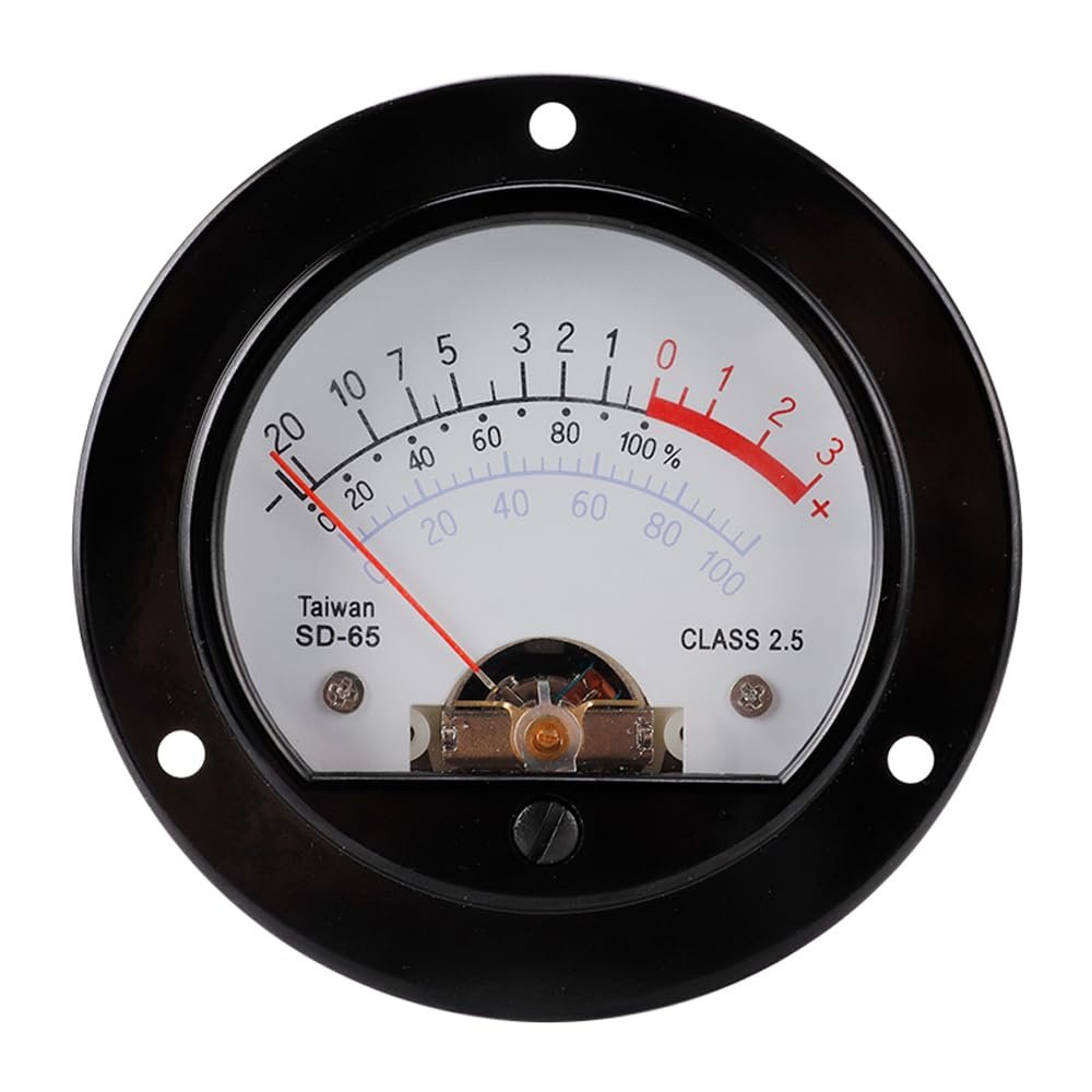 Q-BAIHE AC-1.228V Yellow Backlight VU Meter Level Meter Voltage Meter Pointer Head