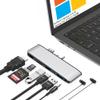Clickfish Surface Laptop 6/5/4/3 Hub Docking Station, USB-C Hub with 4K@30Hz HDMI, 2xUSB 3.0, USB-C, SD/TF Card Slot, 3.5mm Audio for Surface Laptop 6/5/4/3/Laptop Go 3/Go2/Go view 1