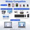 Clickfish Surface Laptop 6/5/4/3 Hub Docking Station, USB-C Hub with 4K@30Hz HDMI, 2xUSB 3.0, USB-C, SD/TF Card Slot, 3.5mm Audio for Surface Laptop 6/5/4/3/Laptop Go 3/Go2/Go view 3