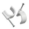20PCS 14/16/18/20/22/25MM Circle Path Circle Cable Clips Cable Nail Wire Clips Cable Clips Round White (Color : 20pcs, Size : 20mm) view 1