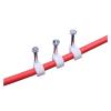 100PC Round Cable Clips 3/4/5/6/7/8/9/10mm C Shaped Management Nylon Carbon Steel Nails Line Cord Tie Circle Wire Wall Holder (Size : Diameter 4mm-100pcs) view 3